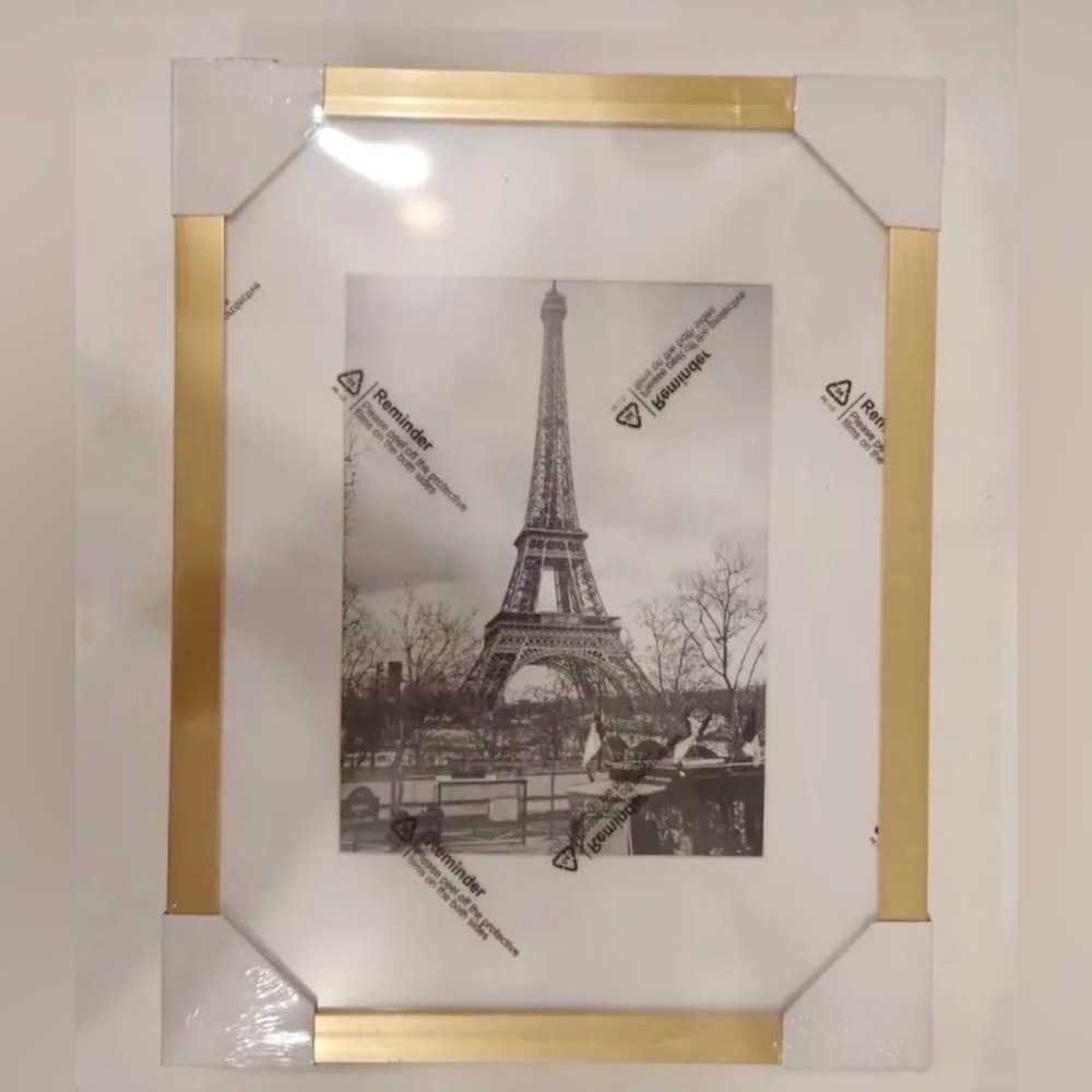 Set Of 2  Upsimples 9x12  Gold Frame, 6x8 / Mat NEW